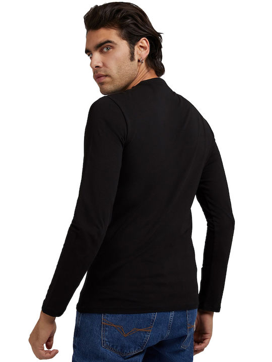 Guess Herren Langarmshirt Schwarz