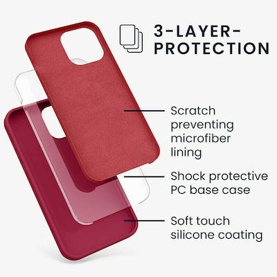 KWmobile Rubberized Back Cover Silicone Sweet Cherry (iPhone 13 Pro Max) 55881.229