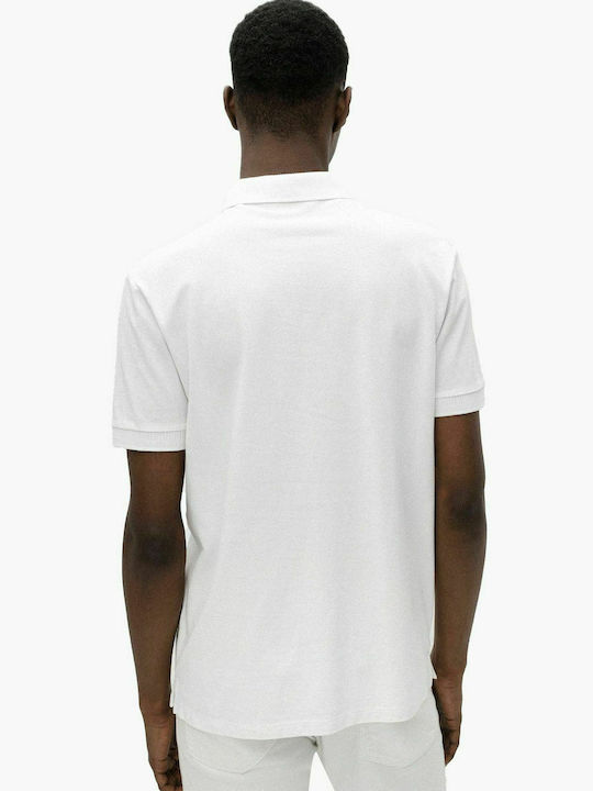 Hugo Boss Ανδρικό T-shirt Polo Λευκό