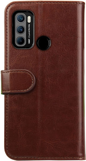 Rosso Element Wallet Synthetic Leather Brown (Motorola Moto G60S)