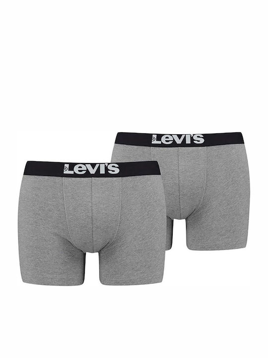 Levi's Boxeri pentru bărbați Gri 2Pachet