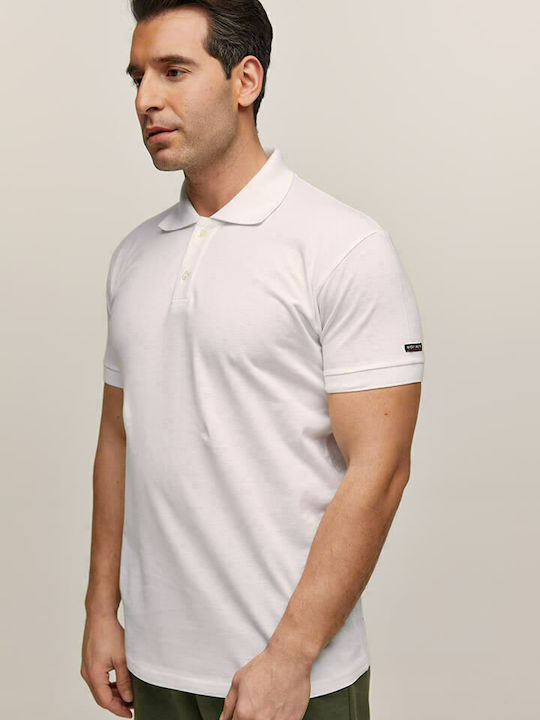 Bodymove 672-5098 Ανδρικό T-shirt Polo Λευκό