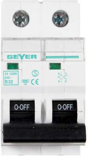 Geyer Automatischer Schutzschalter 32A Zweipolig AC EA132BN