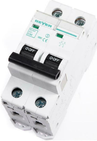 Geyer Automatic Circuit Breaker 50A Double-pole AC EA250C