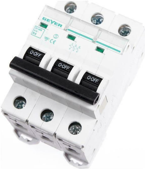 Geyer Automatic Circuit Breaker 6A Triple-pole AC EA306B