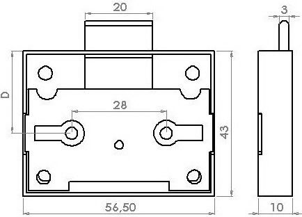 Gevy Furniture Lock