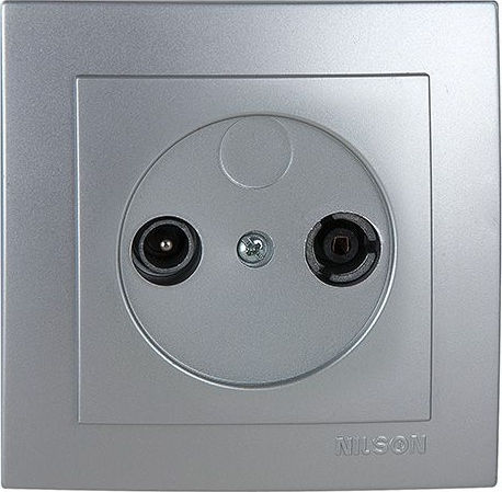 Nilson TV and Radio Antenna Socket Terminal in Silver color 24131031