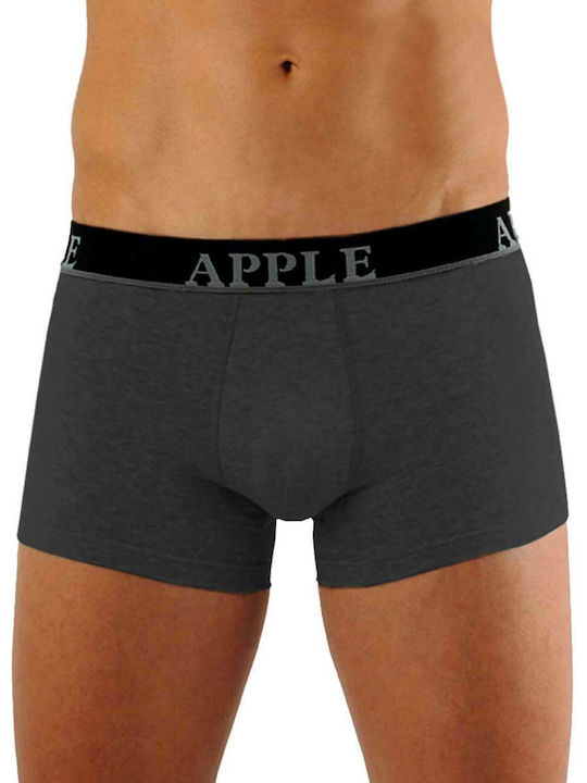 Apple Boxer Ανδρικά Μποξεράκια Μαύρο / Ανθρακί 2Pack
