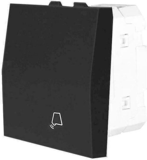 Geyer Front Plate Wall Push Bell Button without Frame Black 736305S