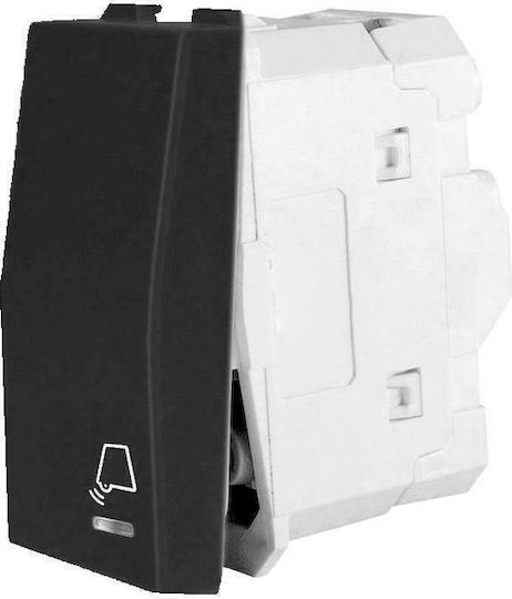 Geyer Front Plate Wall Push Bell Button without Frame Black 735405S