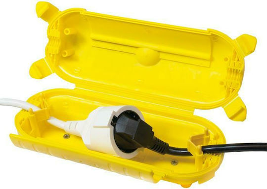 LogiLink Surface-Mounted Electrical Box IP44 in Yellow Color LPS217