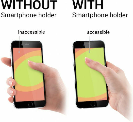 KWmobile 3τμχ Finger Holder Κινητού Black / Grey / Pink