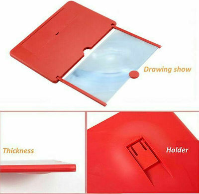 81002AMP50CL Screen Magnifier In Red Colour