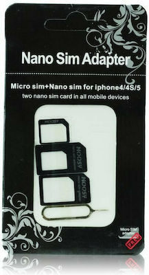 Noosy 3in1 SIM Adapter In Black Colour