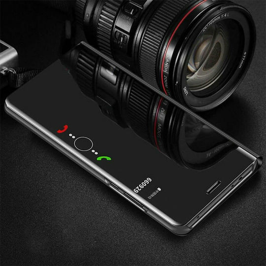 Hurtel Clear View Book Πλαστικό Μαύρο (Redmi Note 8 Pro)