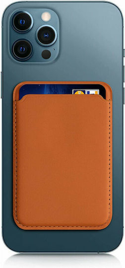 KWmobile MagSafe Kartenetui PU Leather in Orange Farbe
