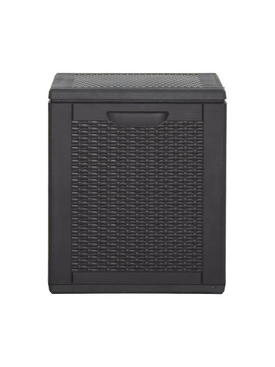 vidaXL Cutie de depozitare pentru exterior din polipropilenă 90lt Negru L43xW44xH51buc