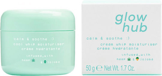 Glow Hub Calm & Smoothe Cool Whip Moisturiser Ενυδατική Κρέμα Σώματος για Ξηρές/Πολύ Ξηρές Επιδερμίδες 50gr