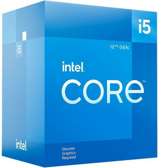 Intel Core i5-12400F 2.5GHz Processor 6 Core for Socket 1700 in Box with Heatsink
