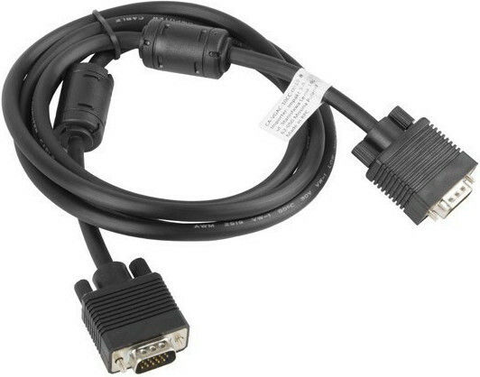 Lanberg VGA male to VGA male Black 1.8m Cable (CA-VGAC-10CC-0018-B)