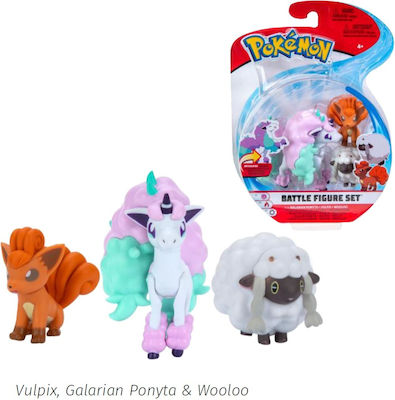 Jazwares Παιχνίδι Μινιατούρα Pokemon Battle Figure W9 για 4+ Ετών (Διάφορα Σχέδια) 1τμχ