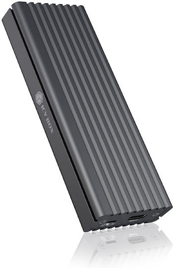Icy Box Θήκη για Σκληρό Δίσκο M.2 PCI Express NVME με σύνδεση USB 3.1 Type-C σε Γκρι χρώμα