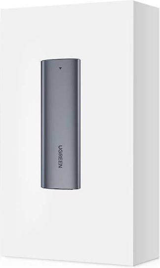Ugreen CM400 Θήκη για Σκληρό Δίσκο M.2 SATA III με σύνδεση Type-C σε Γκρι χρώμα