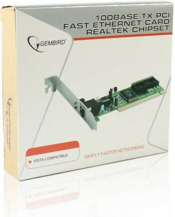 Gembird Ενσύρματη Κάρτα Δικτύου Ethernet PCI