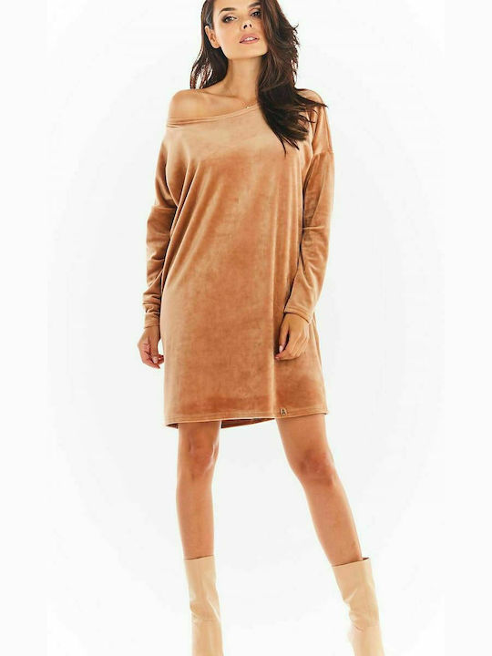 Awama Mini Dress Beige