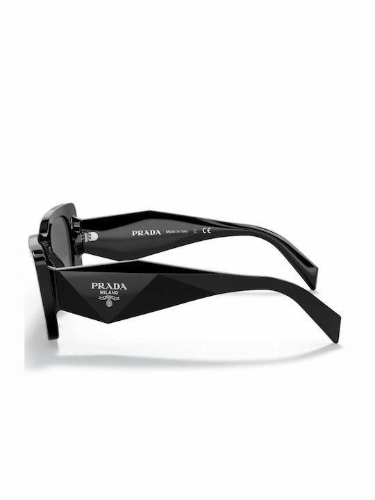 Prada Women's Sunglasses with Black Acetate Frame and Black Lenses PR 08YS 1AB5S0