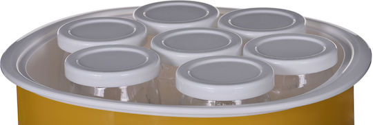 Ariete Yogurella 617 Yogurt Maker with Jars 1.3lt Yellow 20W
