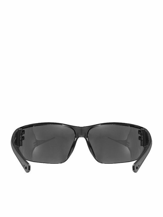 Uvex Sportstyle 204 Men's Sunglasses with Black Plastic Frame and Gray Lens S5305252110