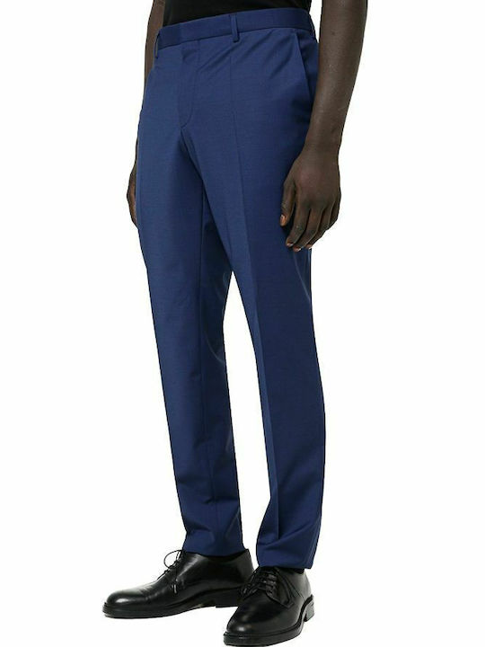 Henry Getlin Men's Winter Suit Slim Fit Navy Blue
