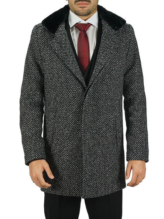 Rezzo Herren Mantel Schwarz