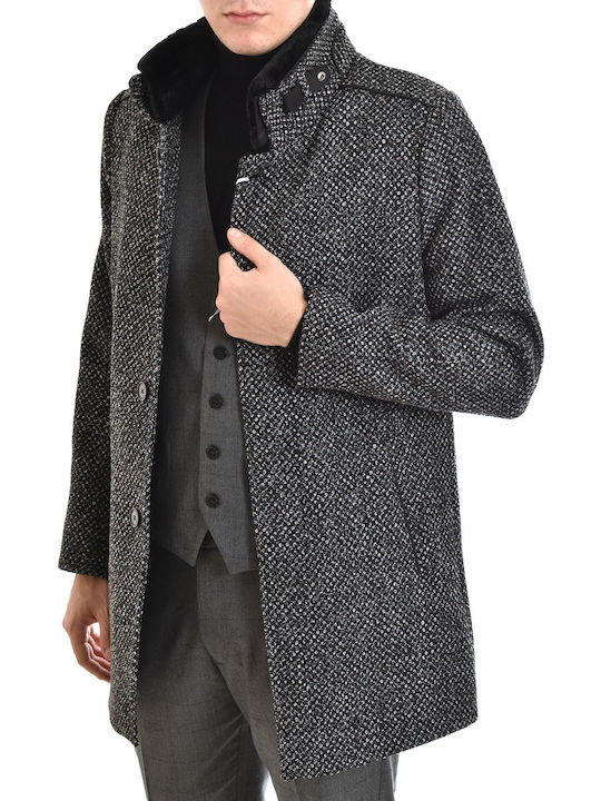 Rezzo Herren Mantel Schwarz