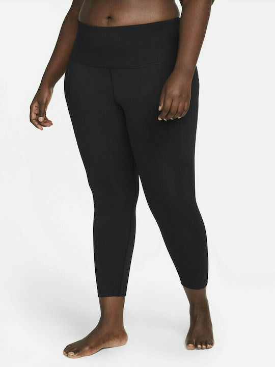 Dri-FIT Yoga Women's Cropped High Waist Blue Leggings
