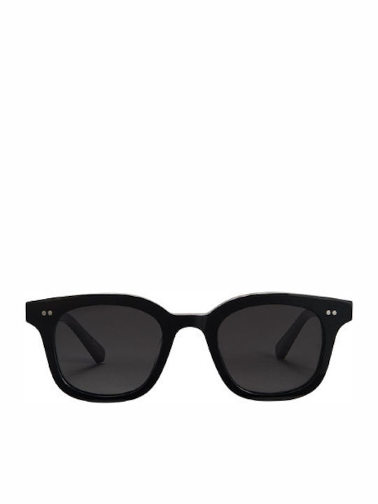 Chimi 02 Men's Sunglasses with Black Plastic Frame and Black Polarized Lens