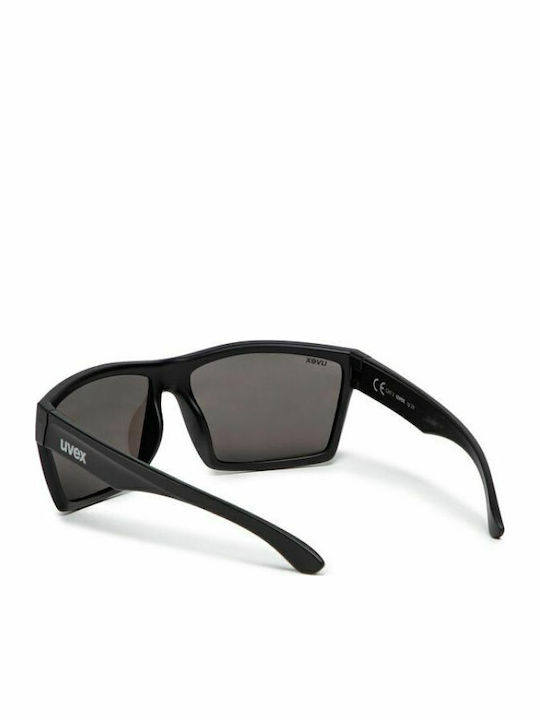 Uvex Lgl 29 Men's Sunglasses with Black Plastic Frame and Silver Mirror Lens 5309472216