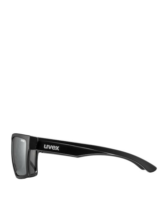 Uvex Lgl 29 Men's Sunglasses with Black Plastic Frame and Silver Mirror Lens 5309472216