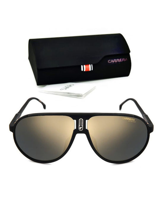 Carrera Champion Unisex Ochelari De Soare Cu Ramă Neagră Din Plastic Și Lentile Gri