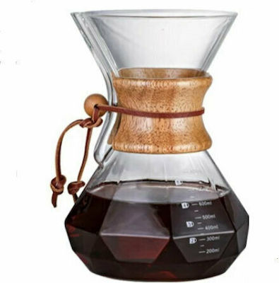 Feggrini 800ml Pour Over Set Glass Transparent