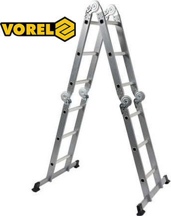Vorel Multipurpose Ladder 4x3 with Maximum Height 3.4m