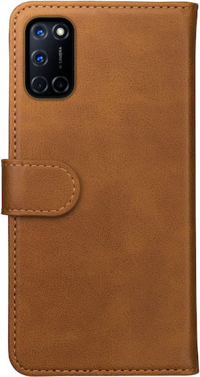 Rosso Element Wallet Synthetic Leather Light Brown (Oppo A72 / A52) 96113