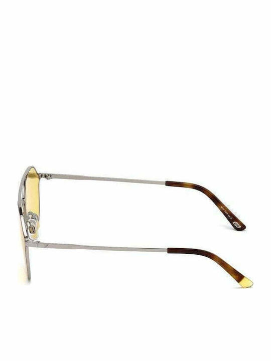 Web Unisex Sunglasses with Silver Metal Frame WE0208 14J