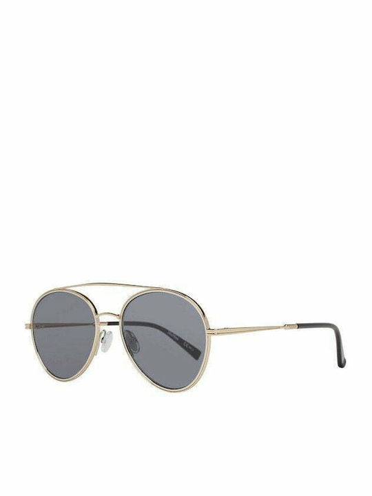 Max Mara Damenträger Sonnenbrille mit Gold Metallrahmen