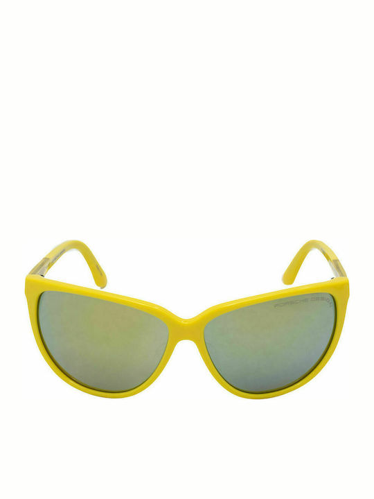 Porsche Design Women's Sunglasses with Yellow Plastic Frame P8588 C