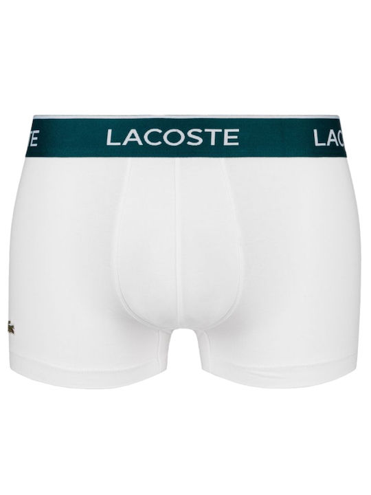 Lacoste Ανδρικά Μποξεράκια Λευκά 3Pack