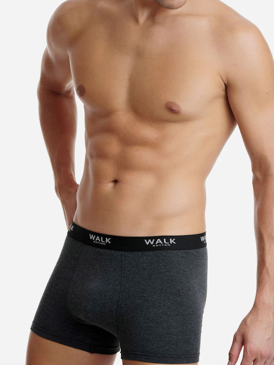 Walk Herren Boxershorts Gray 2Packung