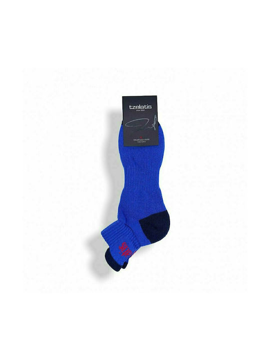 Tzelatis Solid Color Socks Blue