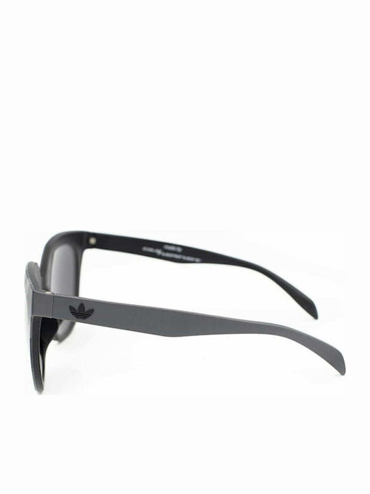 adidas Women's Sunglasses with Gray Plastic Frame and Black Lens AOR008-143070